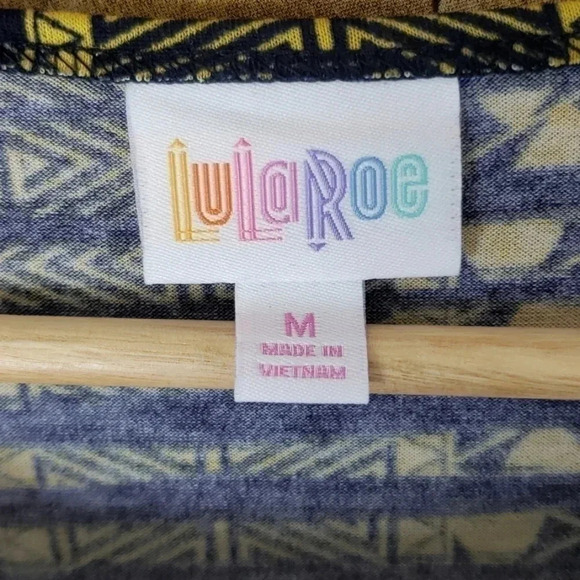 LulaRoe | Top | Size M | Navy & Gold - Picture 2 of 5